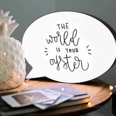 LED Speech Bubble Box